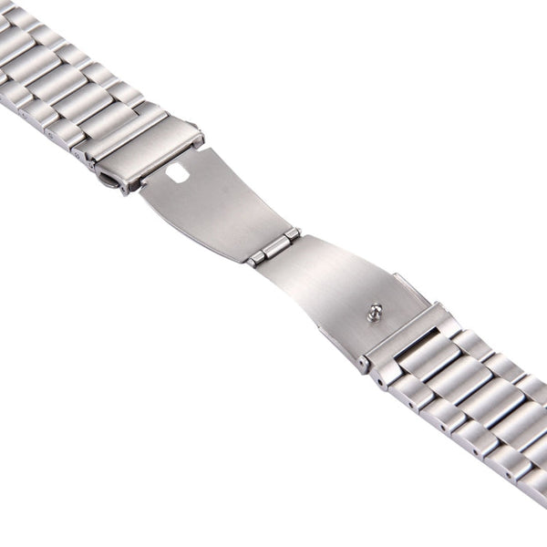 For Samsung Gear S2 Classic Smart Watch Butterfly Buckle 3 Beads Stainless Steel Watchband