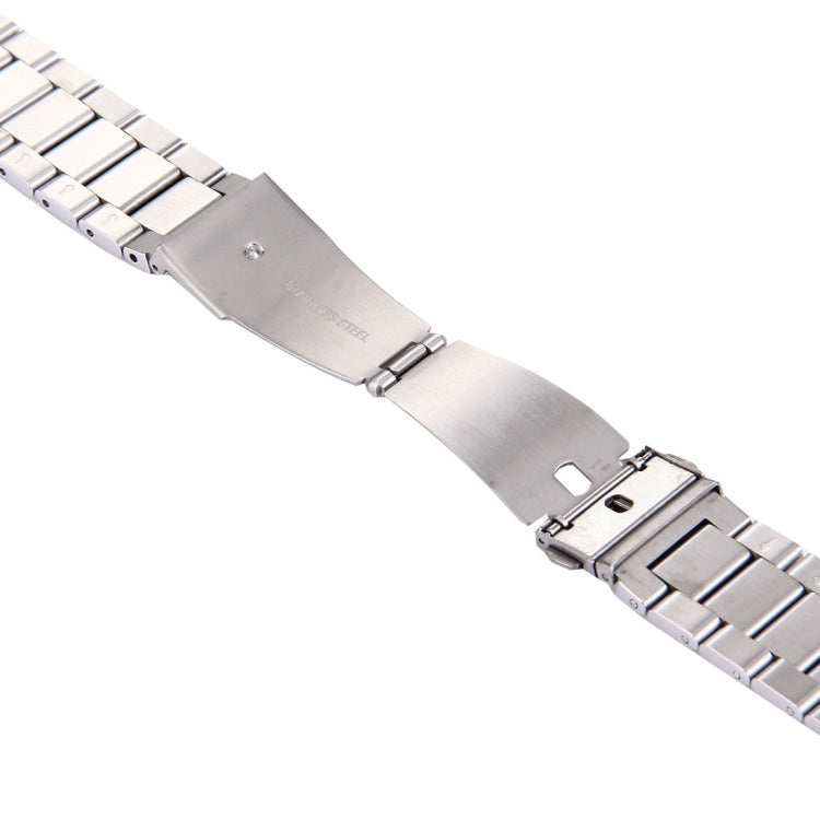 For Samsung Gear S2 Classic Smart Watch Butterfly Buckle 3 Beads Stainless Steel Watchband