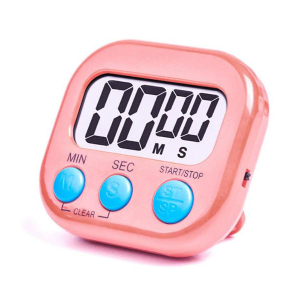 Digital Kitchen Timer Electronic Alarm Magnetic Backing with LCD Display for Cooking Baking Sports Games Office
