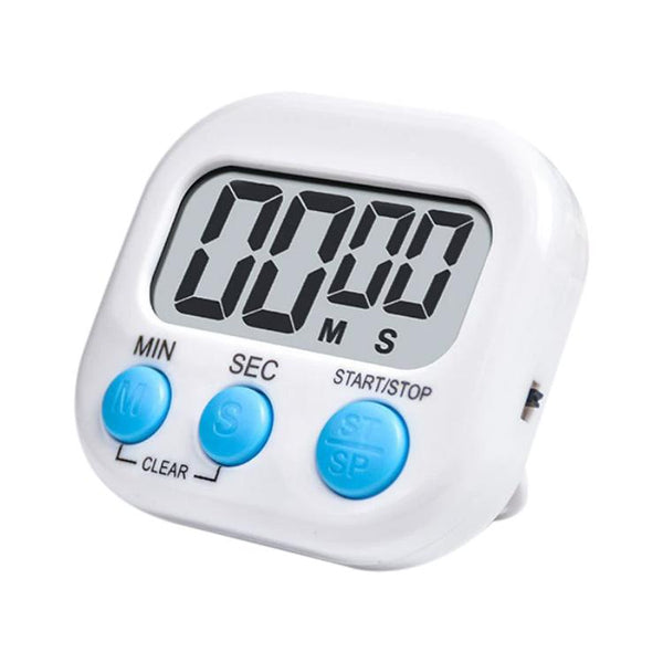 Digital Kitchen Timer Electronic Alarm Magnetic Backing with LCD Display for Cooking Baking Sports Games Office
