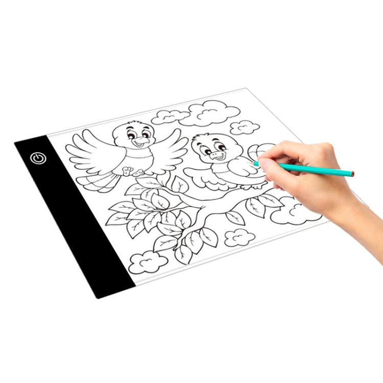 2.2W 5V LED Three Level of Brightness Dimmable A5 Acrylic USB Copy Boards Anime Sketch Drawing Sketchpad