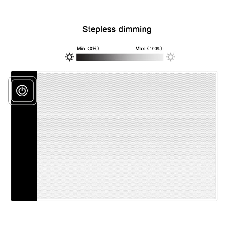 2.2W 5V LED Three Level of Brightness Dimmable A5 Acrylic USB Copy Boards Anime Sketch Drawing Sketchpad