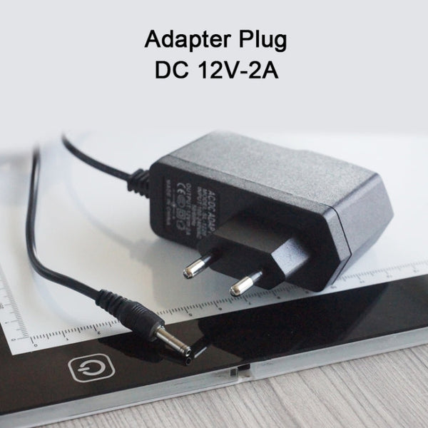 23W 12V LED Three Level of Brightness Dimmable A2 Acrylic Copy Boards Anime Sketch Drawing Sketchpad, EU Plug