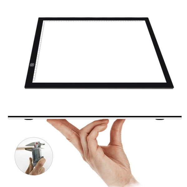 A3 8W 5V LED USB Stepless Dimming Acrylic Scale Copy Boards Anime Sketch Drawing Sketchpad with USB Cable & Power Adapter