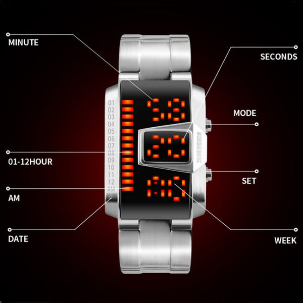 SKMEI 1179 Multifunctional Men Outdoor Sports Noctilucent Waterproof LED Digital Watch