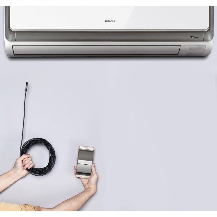 YPC110 8mm 2.0MP HD Camera WiFi Endoscope Snake Tube Inspection Camera with 8 LED, Waterproof IP68, Lens Diameter: 8mm, Length: 2m, Hard Line, 2m Hard Line