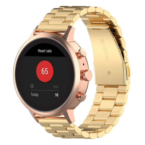 18mm Steel Wrist Strap Watch Band for Fossil Female Sport / Charter HR / Gen 4 Q Venture HR