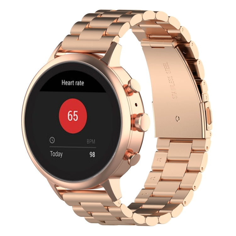 18mm Steel Wrist Strap Watch Band for Fossil Female Sport / Charter HR / Gen 4 Q Venture HR