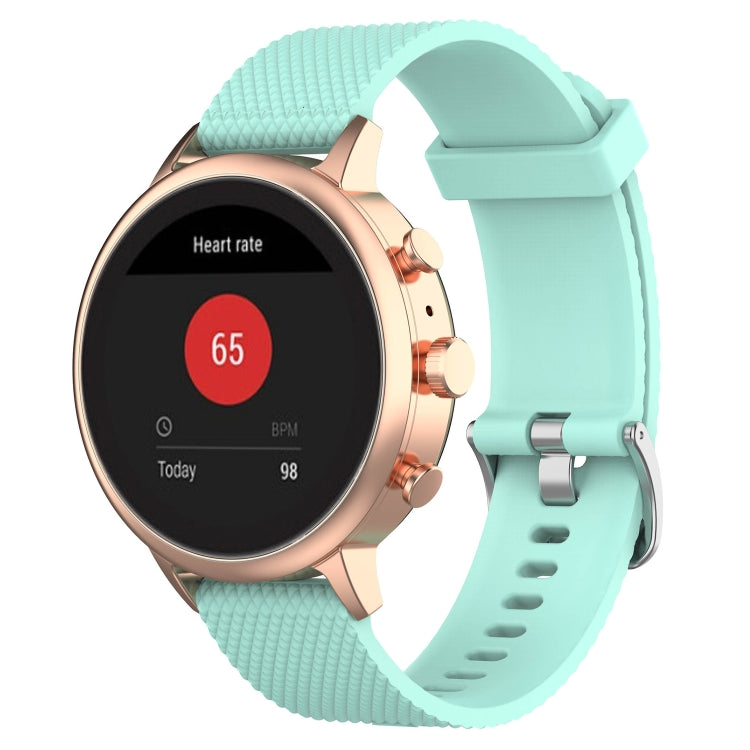 18mm Texture Silicone Wrist Strap Watch Band for Fossil Female Sport / Charter HR / Gen 4 Q Venture HR