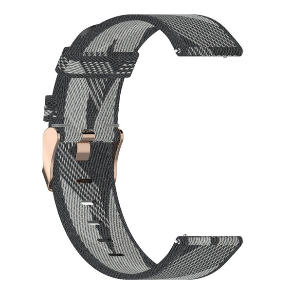 22mm Stripe Weave Nylon Wrist Strap Watch Band for Huawei GT / GT2 46mm, Honor Magic Watch 2 46mm / Magic