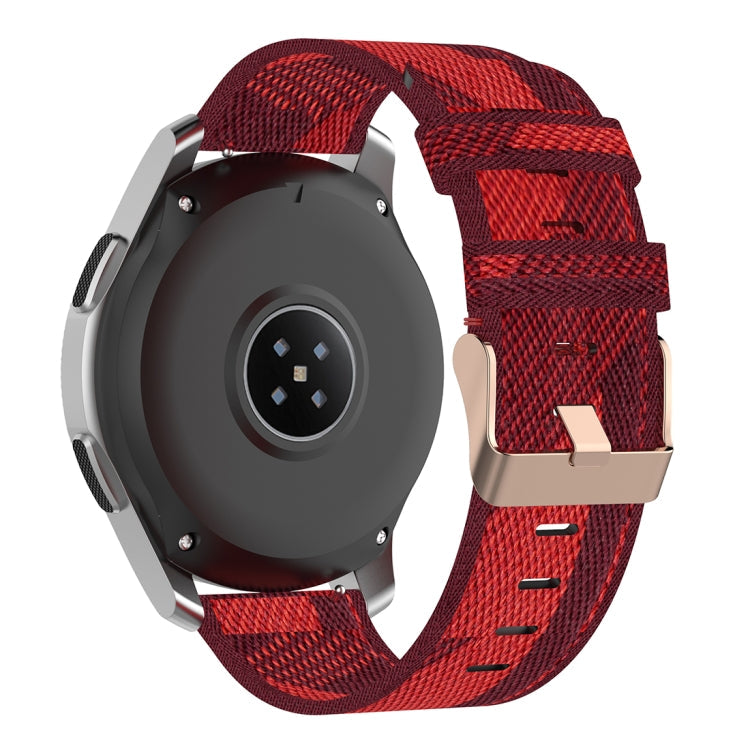 22mm Stripe Weave Nylon Wrist Strap Watch Band for Galaxy Watch 46mm / Gear S3