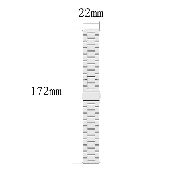 22mm Steel Wrist Strap Watch Band for Fossil Hybrid Smartwatch HR, Male Gen 4 Explorist HR / Male Sport