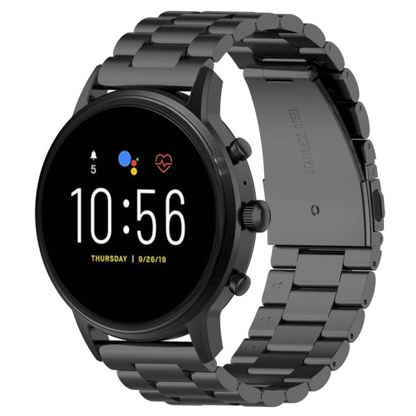 22mm Steel Wrist Strap Watch Band for Fossil Gen 5 Carlyle, Gen 5 Julianna, Gen 5 Garrett, Gen 5 Carlyle HR