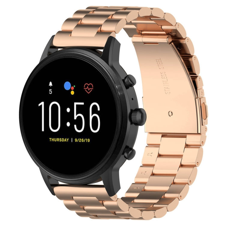 22mm Steel Wrist Strap Watch Band for Fossil Gen 5 Carlyle, Gen 5 Julianna, Gen 5 Garrett, Gen 5 Carlyle HR