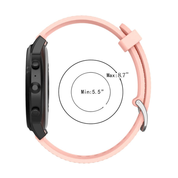 22mm Texture Silicone Wrist Strap Watch Band for Fossil Gen 5 Carlyle, Gen 5 Julianna, Gen 5 Garrett, Gen 5 Carlyle HR