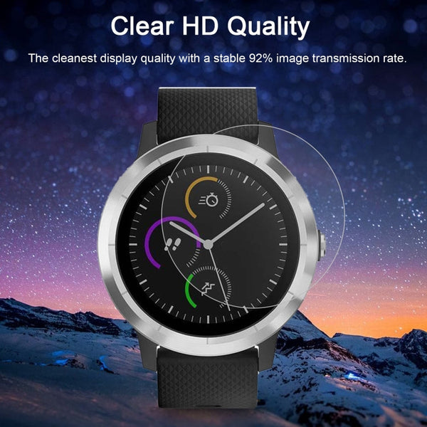 2 PCS ENKAY Hat-Prince for Garmin vivoactive 3 Smart Watch 0.2mm 9H Surface Hardness 2.15D Explosion-proof Tempered Glass Screen Film