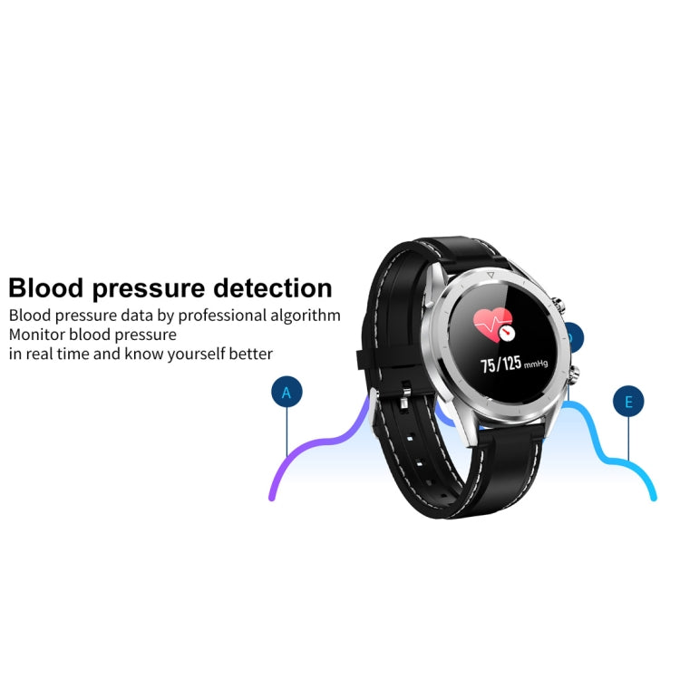 DT28 1.54inch IP68 Waterproof Silicone Strap Smartwatch Bluetooth 4.2, Support Incoming Call Reminder / Blood Pressure Monitoring / Watch Payment