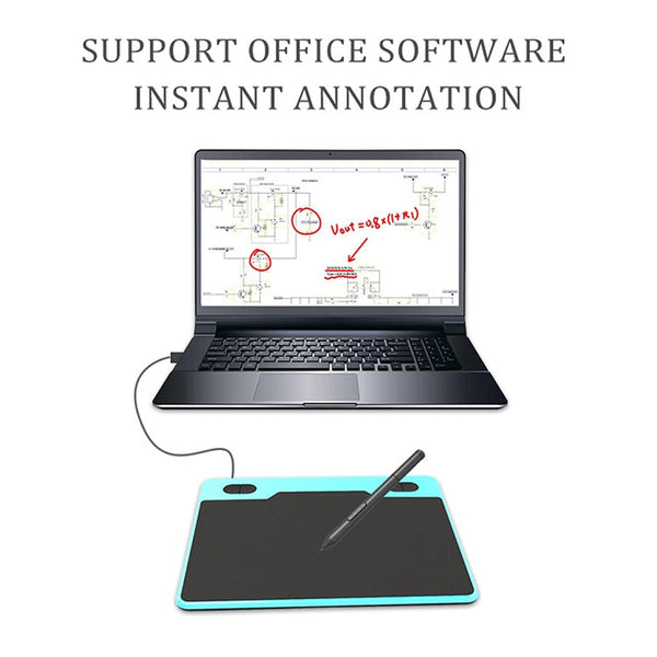 10Moons T503 Drawing Tablet Can Be Connected to mobile Phone Tablet with 8192 Passive Pen