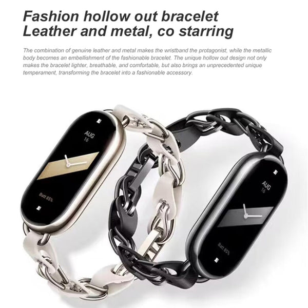 Original For Xiaomi Mi Band 8 Fashion Stainless Steel Bracelet