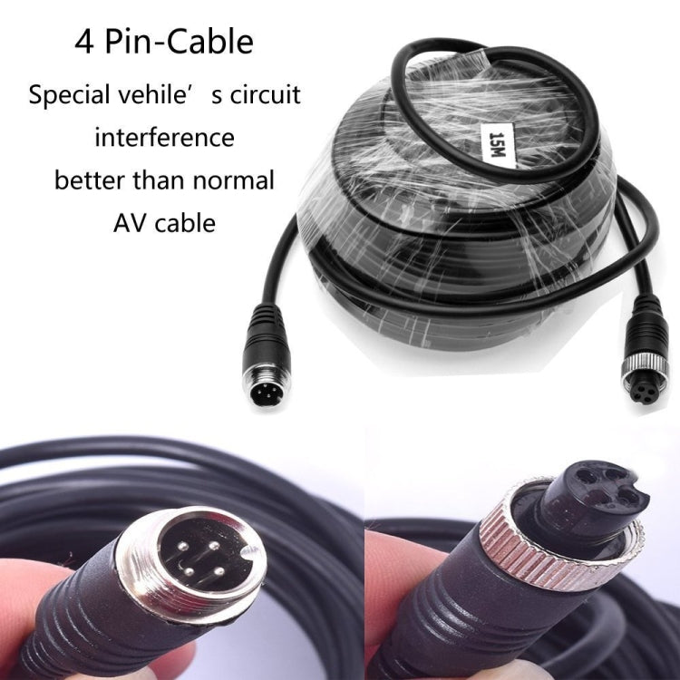 A1509 7 inch HD Car 12 IR Night Vision Rear View Backup Camera Rearview Monitor with 15m Cable, A1509