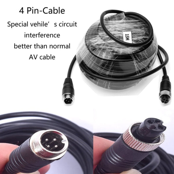 A1509 7 inch HD Car 12 IR Night Vision Rear View Backup Camera Rearview Monitor with 15m Cable, A1509