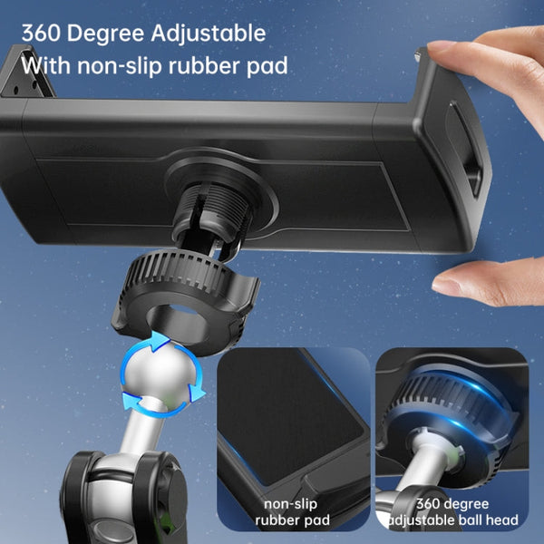 UBA-P1L Car Flexible Tablet Suction Cup Clamp Holder with Extension Rod without Remote Control