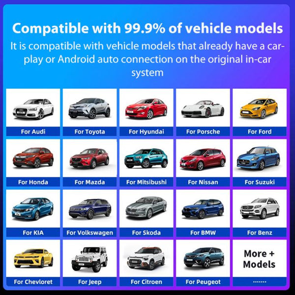 Car Intelligent AI Box Original Car Wired to Wireless Android Auto