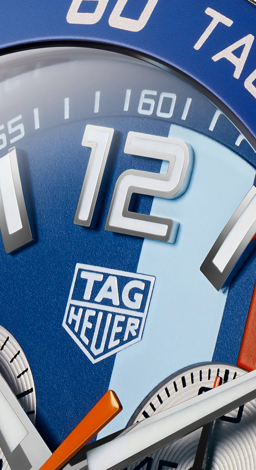 Brand New SPECIAL EDITION TAG Heuer Formula 1 Chronograph Gulf Men's Watch Quartz 43 mm Steel CAZ101N.FC8243 RRP £2,100.00 43mm Orange Blue Stripe