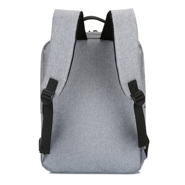 POFOKO Large-capacity Waterproof Oxford Cloth Business Casual Backpack with External USB Charging Design for 15.6 inch Laptops