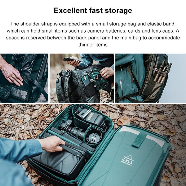 PGYTECH P-CB-020 2 in 1 Waterproof  Shockproof Outdoor Dual Shoulders Backpack + Single Shoulder Bag