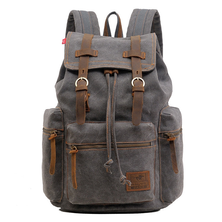 AUGUR 1039 Men Retro Canvas Backpack Shoulders Laptop Bag