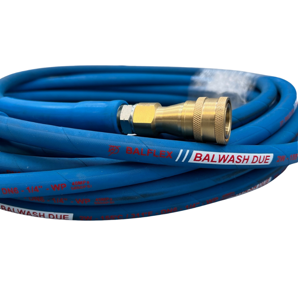 Astrox 15ft Rough Textured Carpet Cleaner Solution Hose With QR Fittings