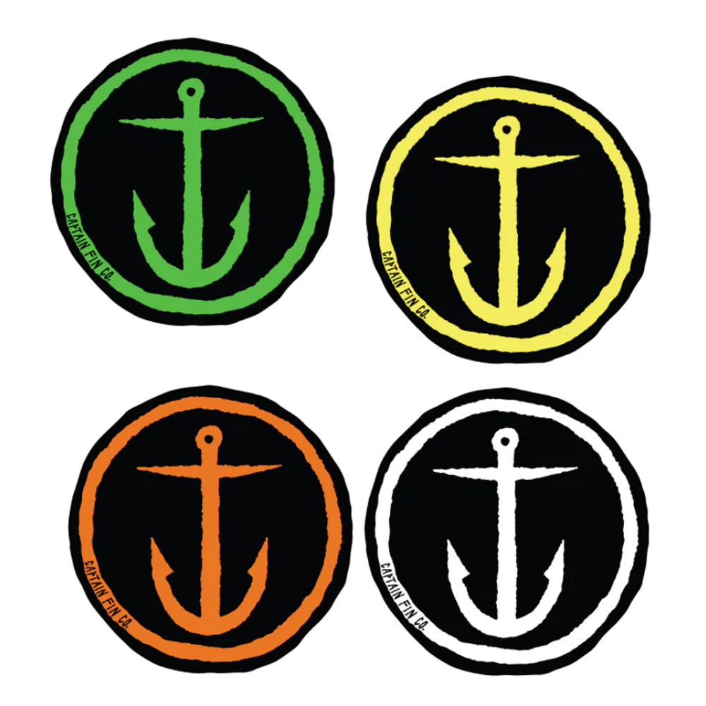 Captain Fin Co - 24x Sticker Pack - Original Anchor