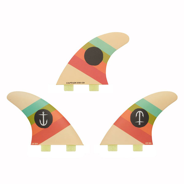 Captain Fin Co - CF Series Tri - XS/SM/MD/LG - Cream (FCS)