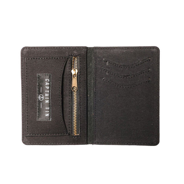 Captain Fin Co - Momento Bifold Leather Wallet - Black