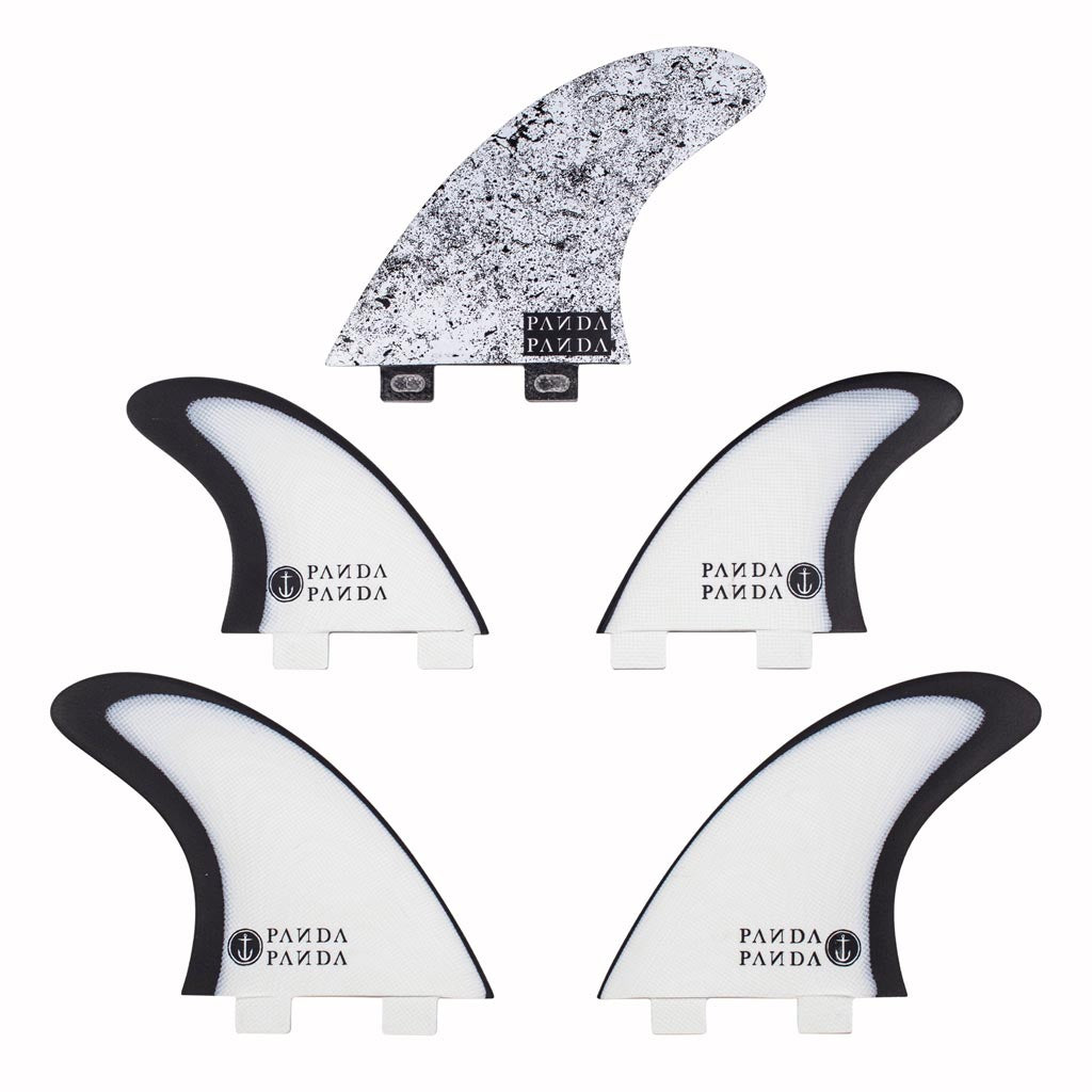 Captain Fin Co - Panda 5 Fin - Medium - Black/White (FCS)