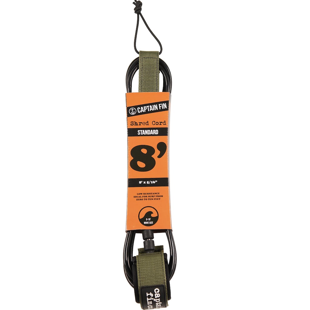 Captain Fin Co - Shred Cord - 8' Standard - Army