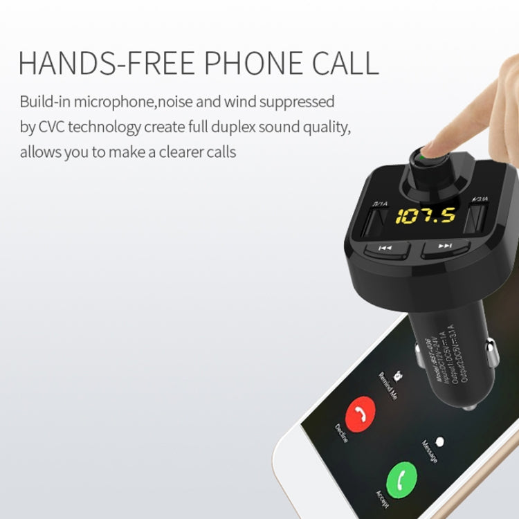 Dual USB Charger, Support Bluetooth / Micro SD Card / TF Card / USB Disk, BT36