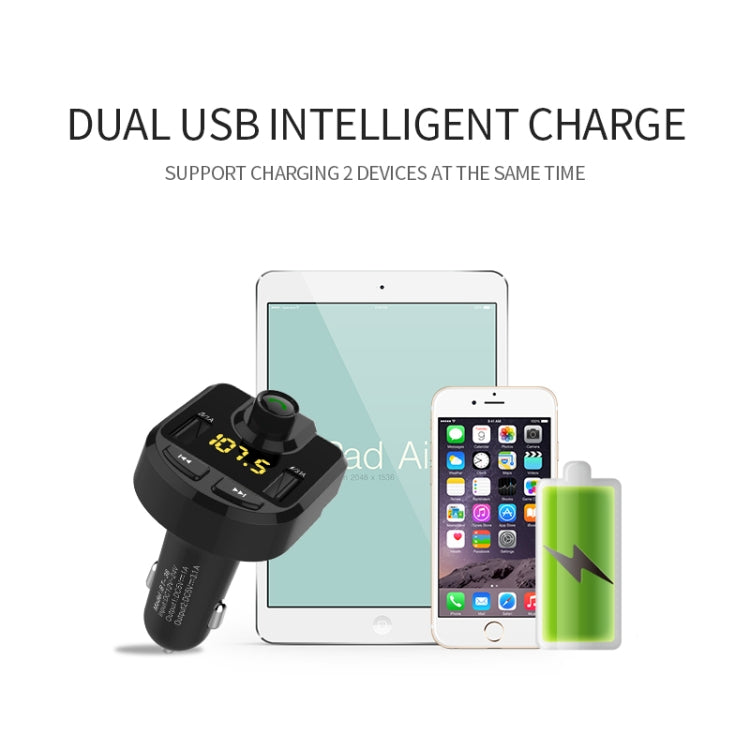 Dual USB Charger, Support Bluetooth / Micro SD Card / TF Card / USB Disk, BT36