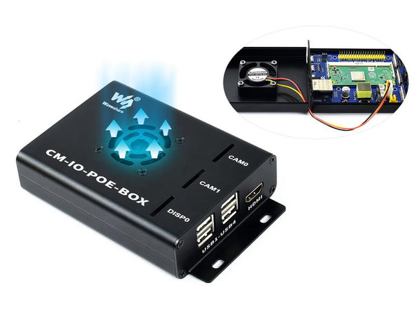 Raspberry Pi Compute POE Mini Computer (CM-IO-POE-BOX-UK)