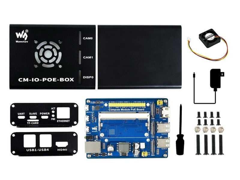 Raspberry Pi Compute POE Mini Computer (CM-IO-POE-BOX-UK)