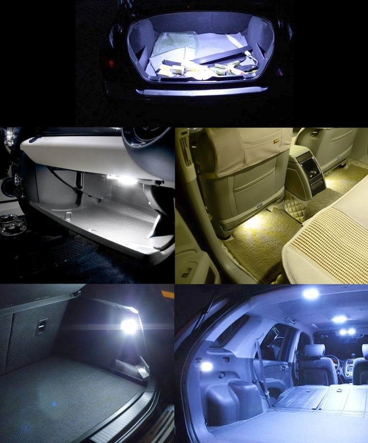 2 PCS 39mm Festoon 3W 300LM White Light 8 LED 3528 SMD Canbus Error-Free Car Reading Lamps, DC 12