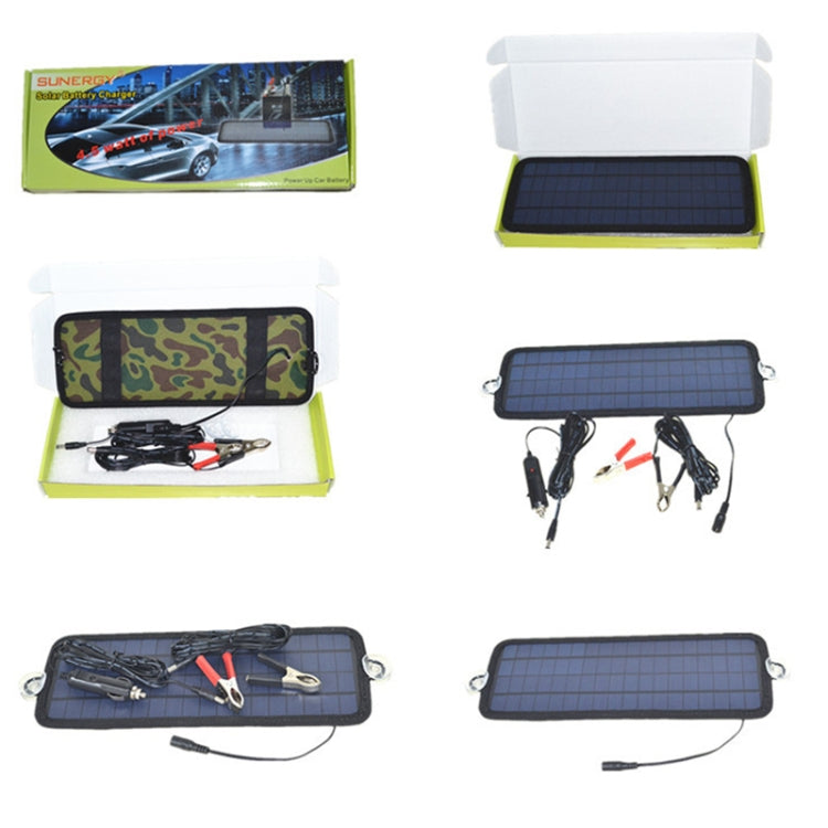 4.5W Portable Car Automobile Boat Battery Solar Cells Rechargeable Power Battery Charger