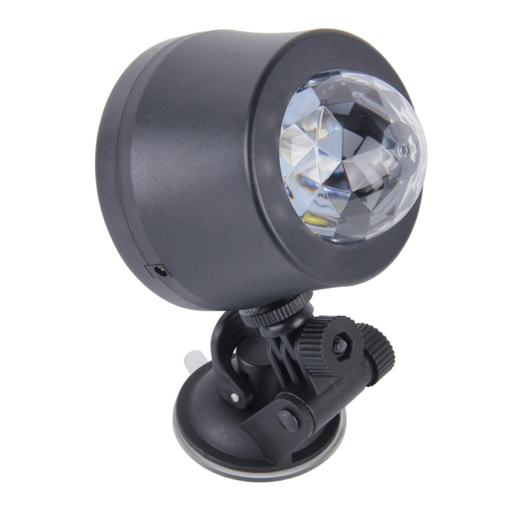 5V 6W Colorful Car Decoration DJ Light Sound Activated Strobe Effect Atmosphere Light Star Music Light Lamp with 6 RGB LED Lights, Cable Length:4m