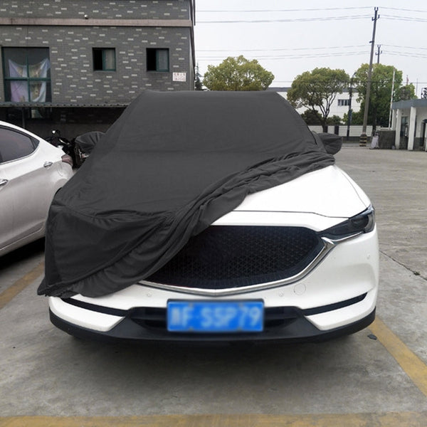 Anti-Dust Anti-UV Heat-insulating Elastic Force Cotton Car Cover for Business Car, Size: 4.8m~5.15m, Size: 4.8m~5.15m