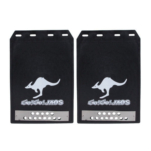 2 PCS WS-003 Premium Heavy Duty Molded Splash Mud Flaps Auto Front and Rear Guards, Small Size, Random Pattern Delivery