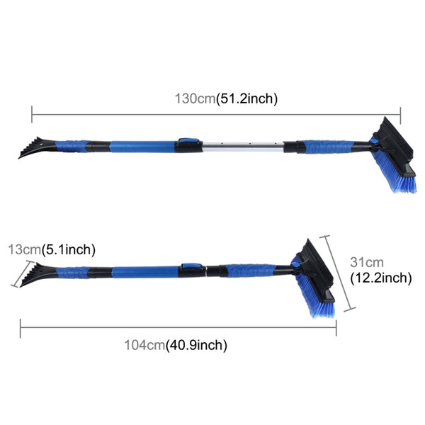2 in 1 Car High-strength Scalable Removable Snow Shovel with Snow Frost Broom Brush And Ice Scraper