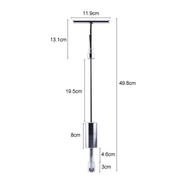 19 in 1 Auto Repair Body Tool Kit Paintless Dent Repair Hail Removal Silver T Bar Slide Hammer Dent Repair Tool Kit, 19 PCS Silver T Bar