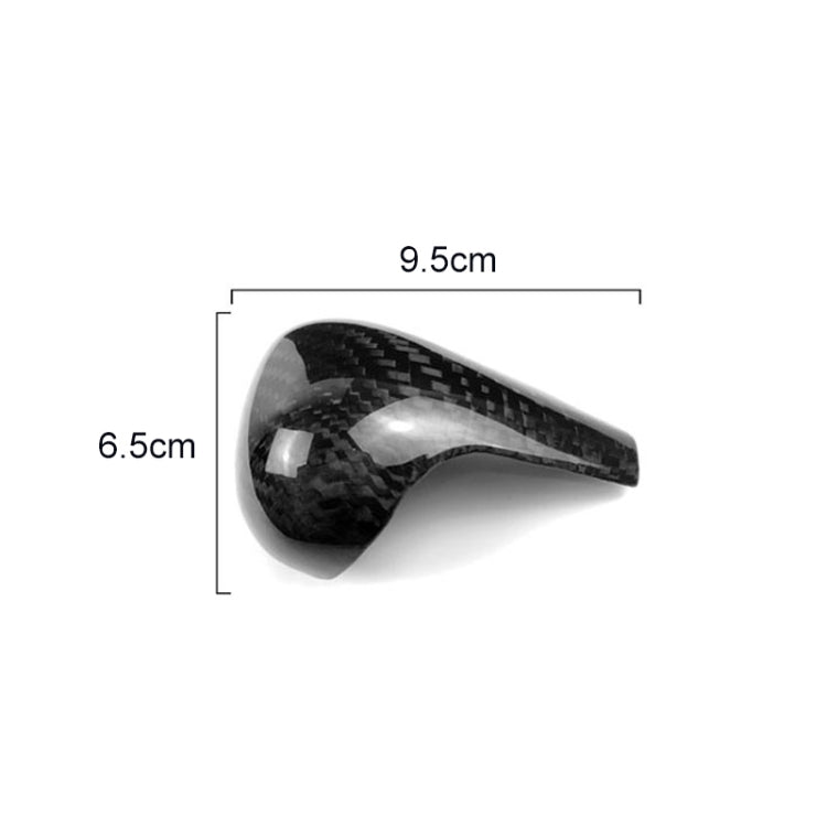 For Left Driving Universal Carbon Fiber Car Gear Shift Knob Modified Shifter Lever Knob for AUDI A4 / A5 / A6 / A7 / Q5 Q7