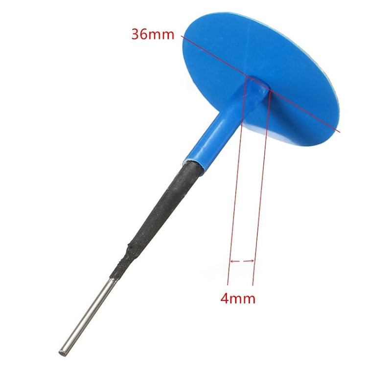 24 PCS 4mm Mushroom Nail-tyre Film Tyre Cold Patch Film Rubber Tire Repair Kit, 4mm